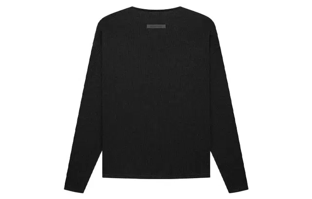 Fear of God Essentials FW21 Thermal Henley Ls Black T