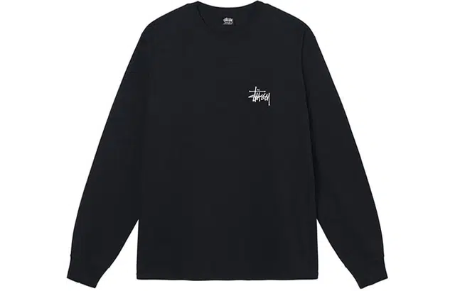 Stussy Classic Logo Crewneck Long Sleeve Tee