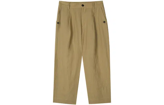 速写 纯色宽松八分休闲裤 男女同款