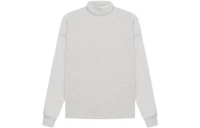Fear of God Essentials SS22 Relaxed Mockneck Light Oatmeal Logo