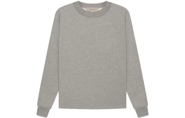 Fear of God Essentials SS22 Relaxed Crewneck Dark Oatmeal Logo