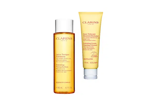 娇韵诗 水润泡沫洁面乳+柔肤水套装