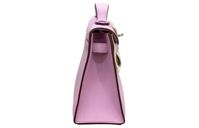HERMES Mini Kelly Swift X9 Mauve Sylvestre