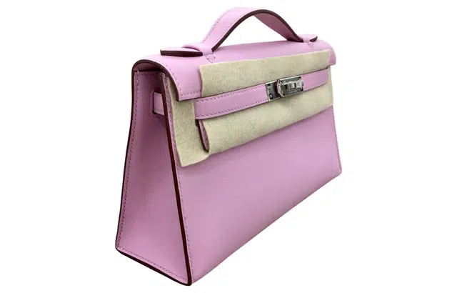 HERMES Mini Kelly Swift X9 Mauve Sylvestre
