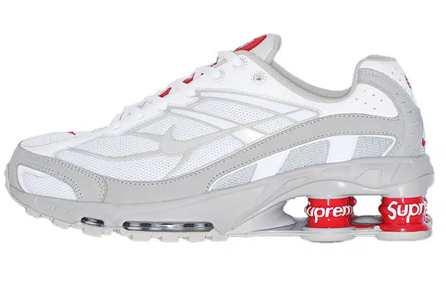 Supreme x Nike Shox Ride 2 White Grey Red