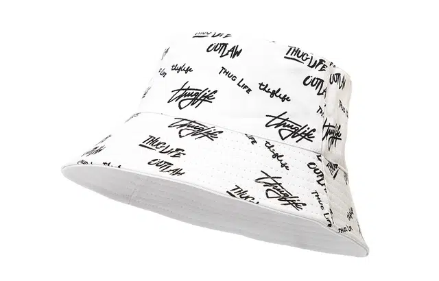 白卷 双面满印字母遮阳 渔夫帽 男女同款情侣款