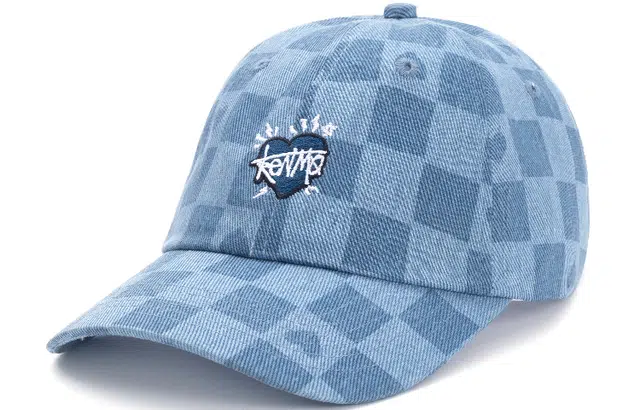 肯默爱心棋盘格鸭舌帽高街棒球帽遮阳防晒帽子 情侣款  军绿/卡其色/水洗灰/蓝色