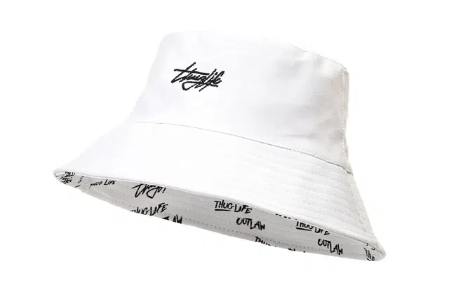 白卷 双面满印字母遮阳 渔夫帽 男女同款情侣款