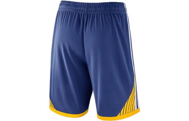 Nike NBA Colorblock Logo Basketball Shorts Warriors Blue