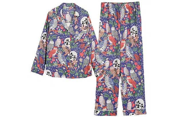 怡吾色 春秋季可爱印花家居服套装 柔软丝滑 睡衣女款  送妈妈