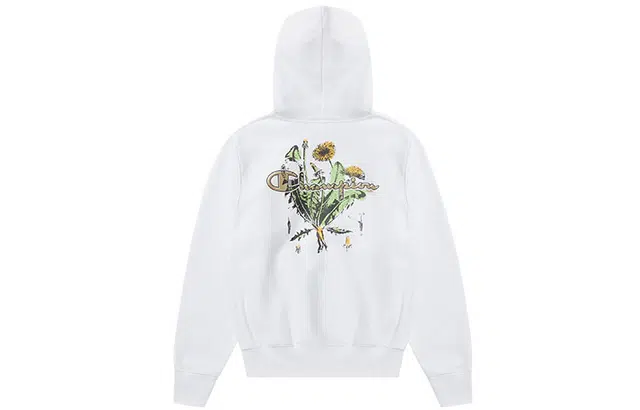 Champion US Life Logo Zip Floral Sweatshirt