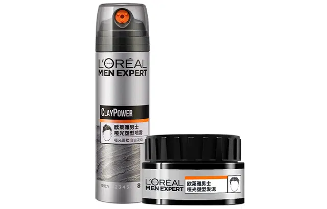 欧莱雅 男士哑光发泥喷雾套装