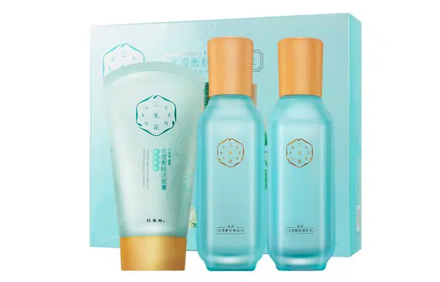百雀羚 三生花茉莉水莹衡肤套装礼盒 补水保湿