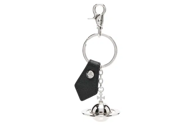 Vivienne Westwood Saffianno 3D orb Keyring