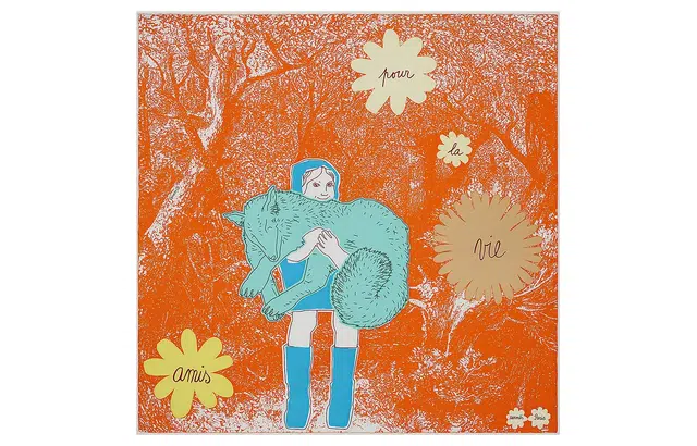 HERMES Amis pour la Vie scarf