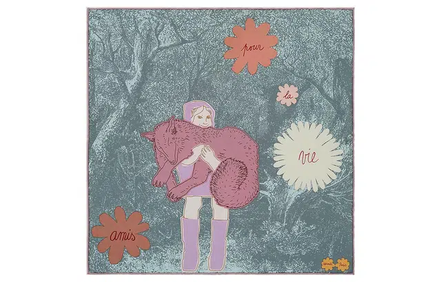 HERMES Amis pour la Vie scarf