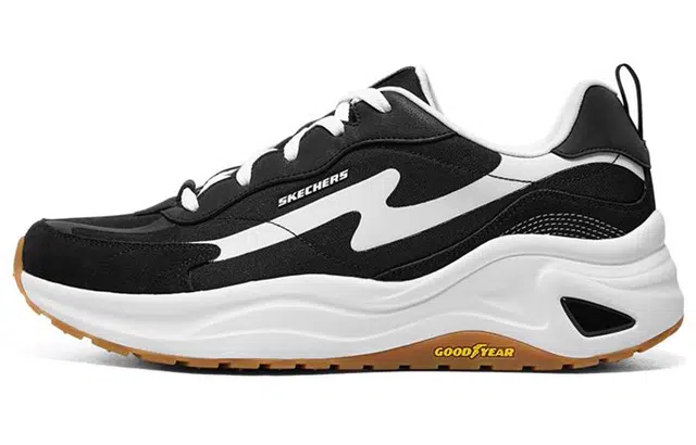 Skechers D'lites Wave Black White