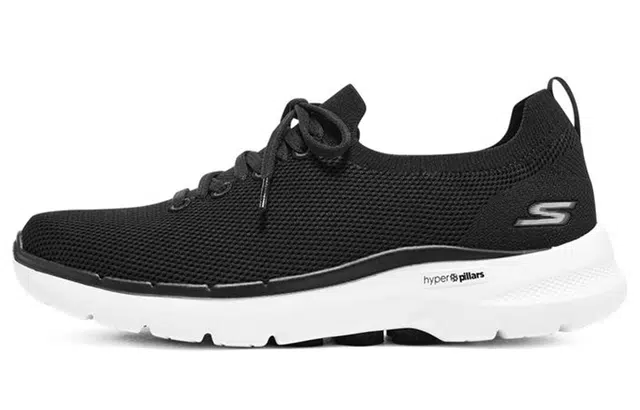 Skechers Go Walk 6 Hyper Burst Black White