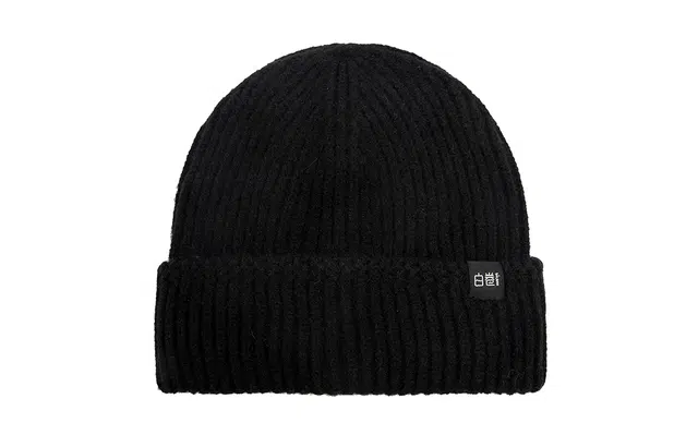 白卷 经典小黑标 腈纶 绒线帽 男女同款情侣款