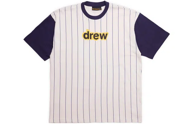 Drew House Secret Ss Tee Navy Pinstripe LogoT