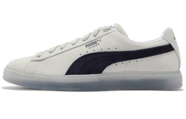 PUMA Suede Translucent Low White Navy