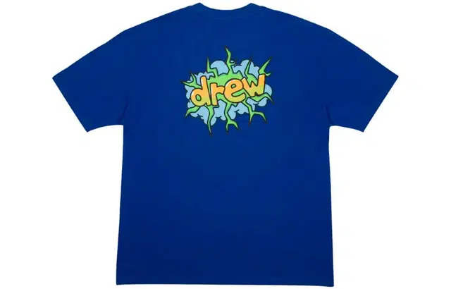 Drew House FW22 Drewplosion SS T cobalt blue