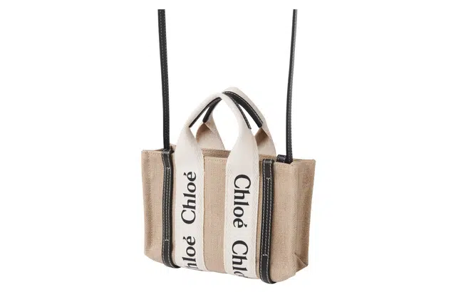 Chloe Woody Mini Logo Tote