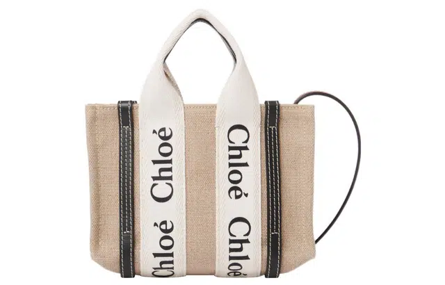 Chloe Woody Mini Logo Tote