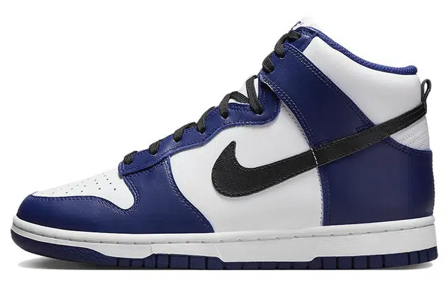 Nike Dunk High Black White Blue