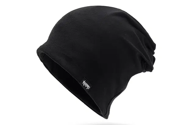 肯默 夏薄款堆堆帽 两用 纯色 绒线帽 男女同款情侣款 黑色/灰色/裸粉