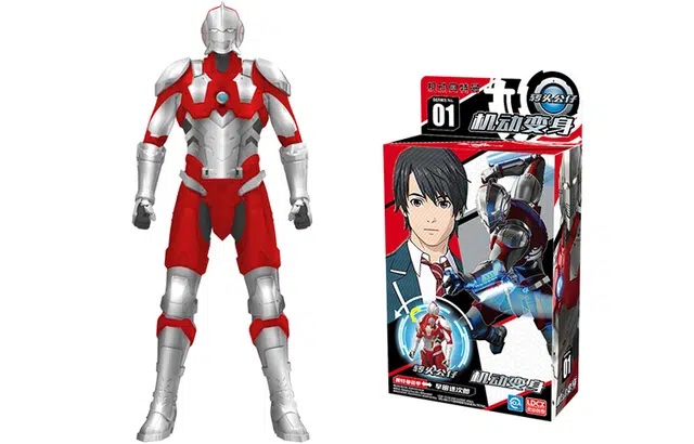 灵动创想 奥特曼角色 机动变身压腿换头 奥特曼装甲 比例手办