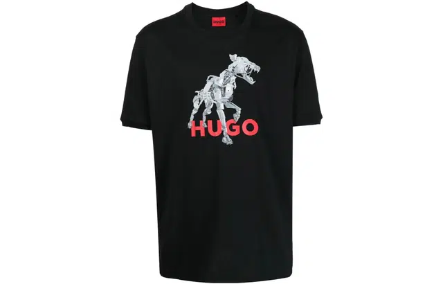 HUGO BOSS Logo Cotton T-Shirt Black