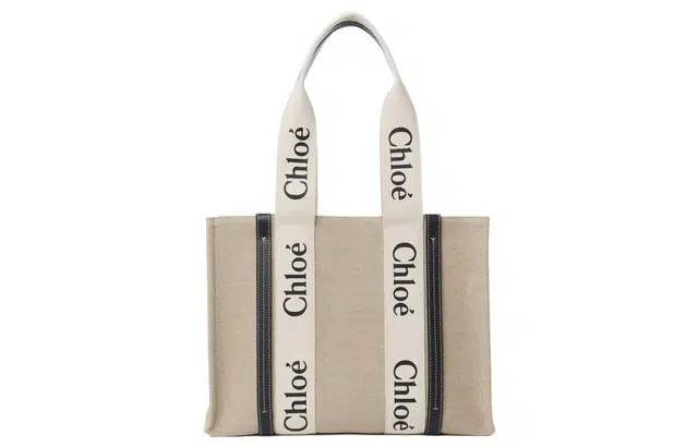Chloe Woody Logo Tote