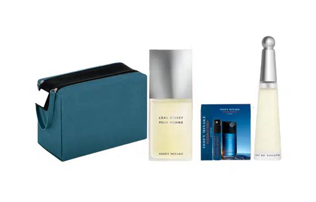 三宅一生 化妆包+男士淡香水+女士香水+劲澈男士香水组合 小样版