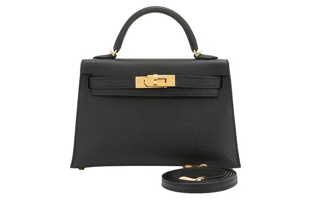 HERMES Mini Kelly Epsom Noir