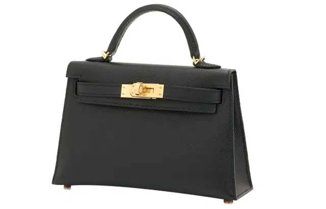 HERMES Mini Kelly Epsom Noir