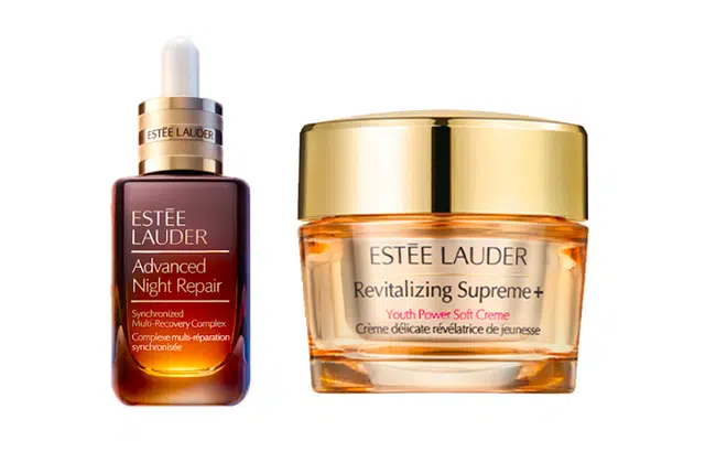 雅诗兰黛 小棕瓶修护淡纹 护肤套装 滋润补水 精华+胶原精华乳霜