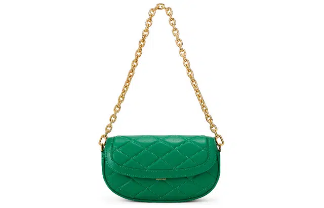 CHARLES&KEITH Quilted Chain Shoulder Bag White