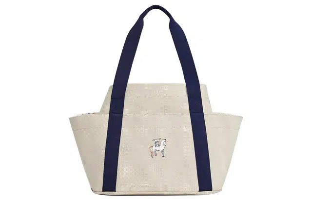 HERMES Cabriole napp Tote Gris Perle