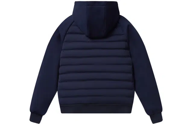 波司登 轻薄拼接拉链纯色连帽薄款短款羽绒服 男款