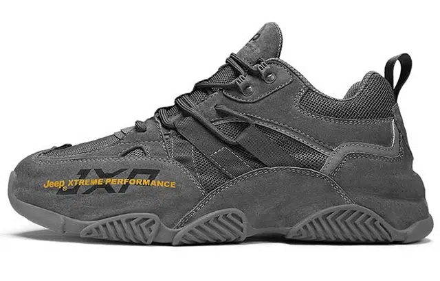 Jeep Outdoor Retro Low Sneakers Gray