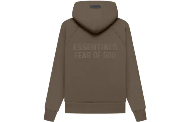 Fear of God Essentials FW22 Kids Fullzip Hoodie Wood
