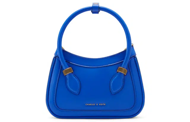 Charles & Keith Blue Shoulder Bag