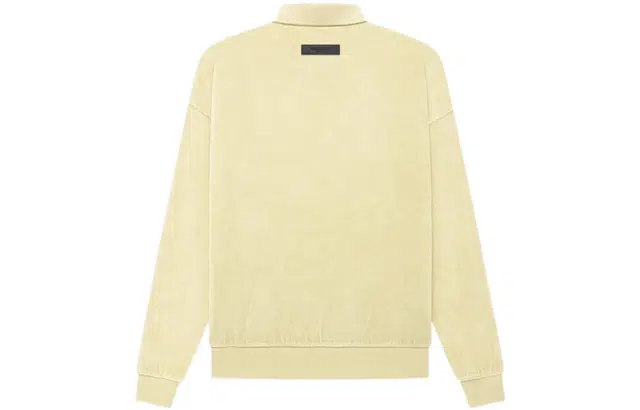 Fear of God Essentials FW22 Womens Velour Ls Polo CANARY Polo