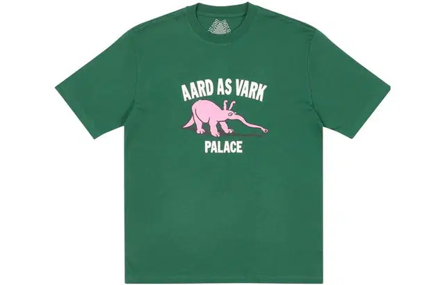 PALACE FW22 Aard As Vark T-shirt Green T