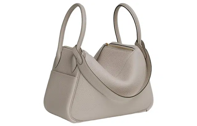HERMES Lindy 26 Taurillon Clemence 8L Beton