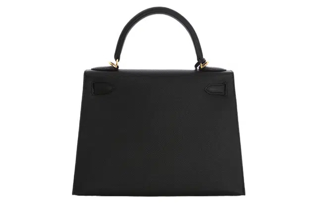 HERMES Kelly 25 Epsom Noir