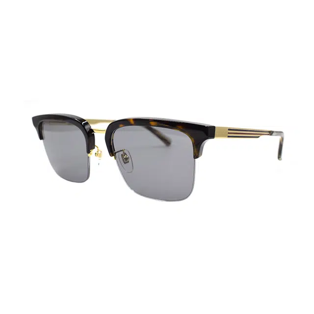 Gucci Enamel Web Sunglasses Tortoiseshell Gold