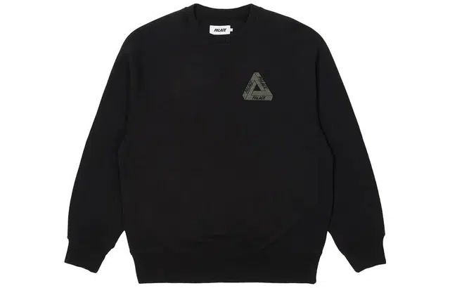 PALACE FW22 Tri-Ferg Slub Crew Black