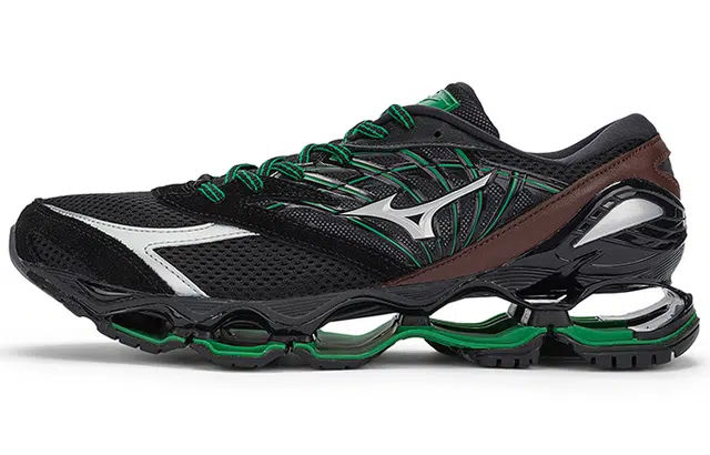 Randomevent x Mizuno Wave Prophecy LS Black Green